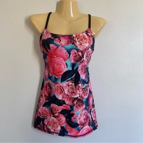 LuluLemon Dancing Warrior Secret Garden Strappy Tank Top - Picture 3 of 11